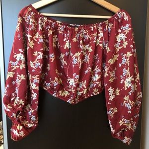 Forever 21 Floral Crop Top